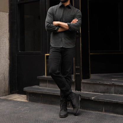 Solid Shirt | Heather Grey